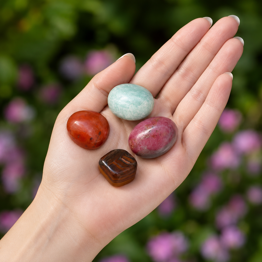CANCER Zodiac Crystal Kit, CANCER Birthstones Tumbled Stone Set, Cancer Gifts  DestGlow