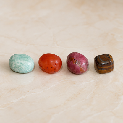 CANCER Zodiac Crystal Kit, CANCER Birthstones Tumbled Stone Set, Cancer Gifts  DestGlow