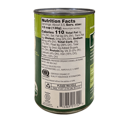 Cannellini Beans, Organic, Cadia by Country Life Natural Foods