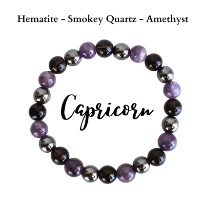 Capricorn Zodiac Crystal Bracelet, Capricorn Gifts  DestGlow