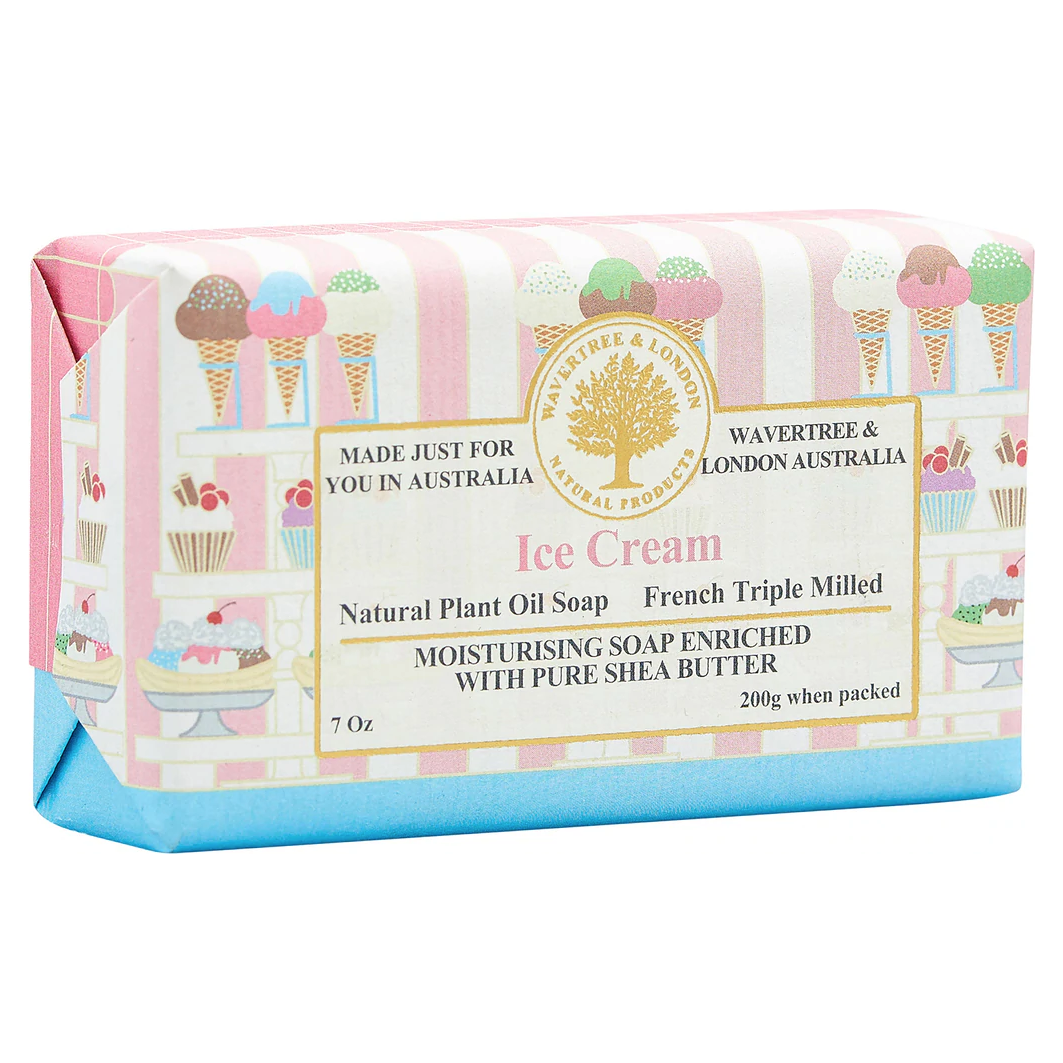 Wavertree &amp; London Australian Natural Ice Cream Luxury Soap Bar 7 Ounces by Pasteur Pharmacy