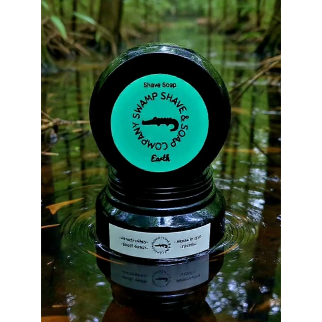 Swamp Shave &amp; Soap Company Earth Shave Soap 4.2 Oz by Pasteur Pharmacy