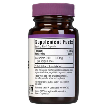 Bluebonnets CoQ10 60 mg 30 Vegetarian Softgels
