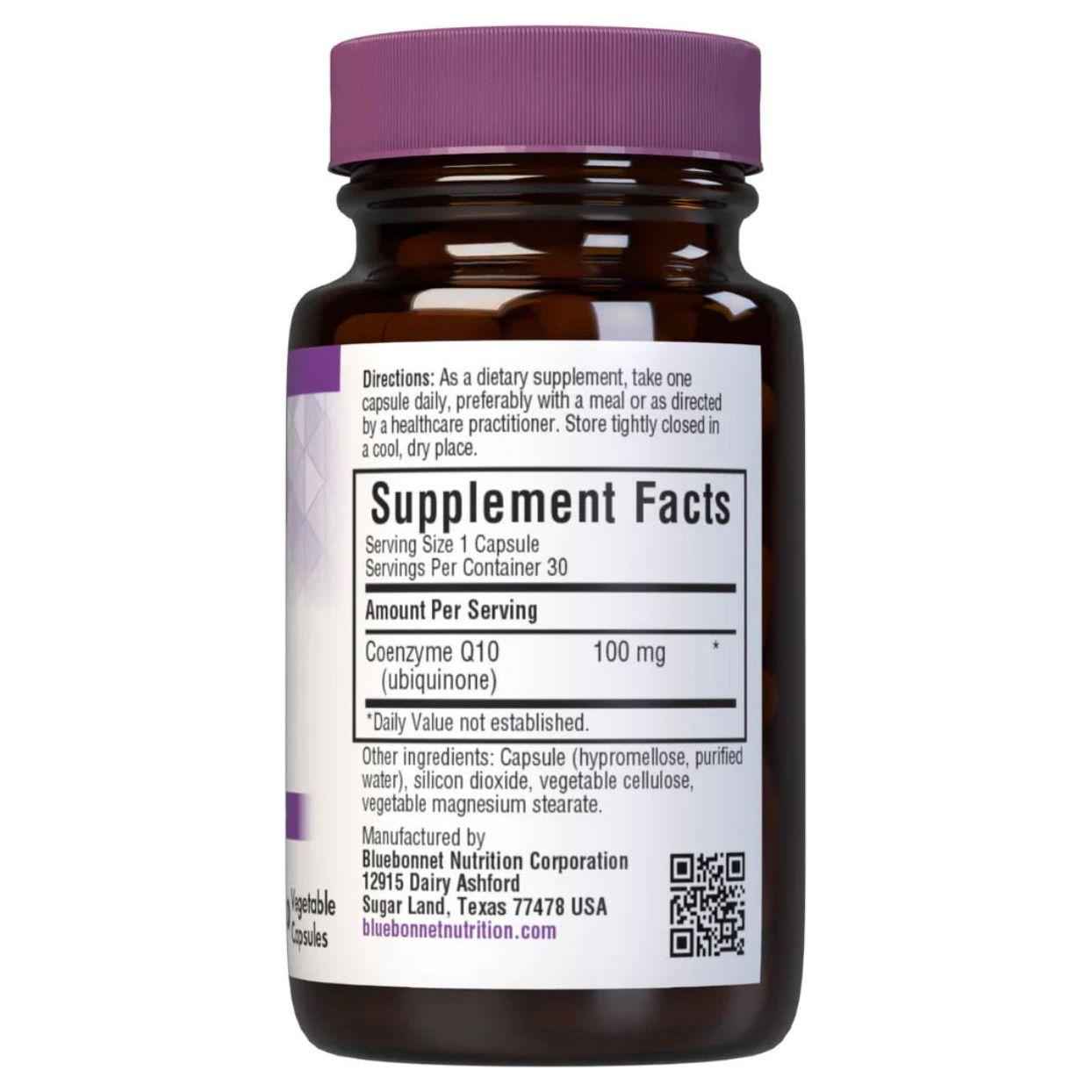 Bluebonnet CoQ10 100 mg 30 Vegetarian Softgels