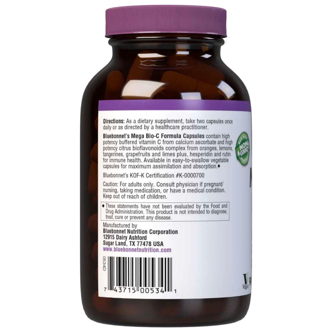 Bluebonnets Mega Bio-C Formula 90 Vegetable Capsules by Pasteur Pharmacy