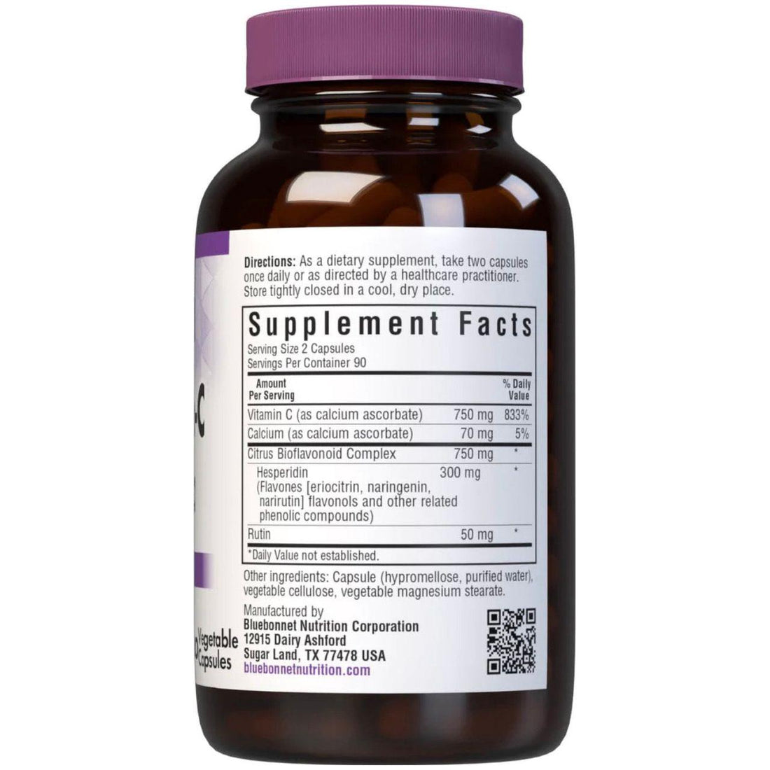 Bluebonnets Mega Bio-C Formula, 180 Vegetable Capsules by Pasteur Pharmacy