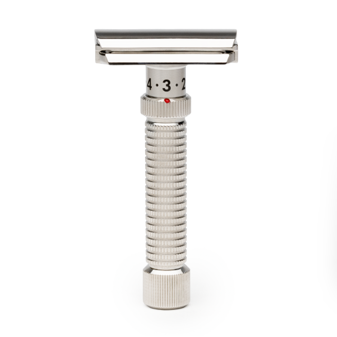 Rex Supply Co. Ambassador Polished Adjustable Stainless Steel DE Razor RSC-101P by Pasteur Pharmacy