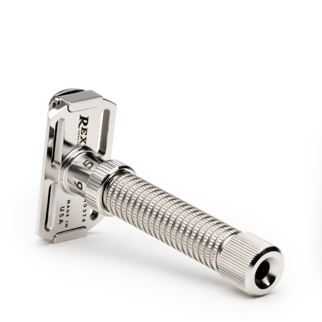 Rex Supply Co. Ambassador Polished Adjustable Stainless Steel DE Razor RSC-101P by Pasteur Pharmacy