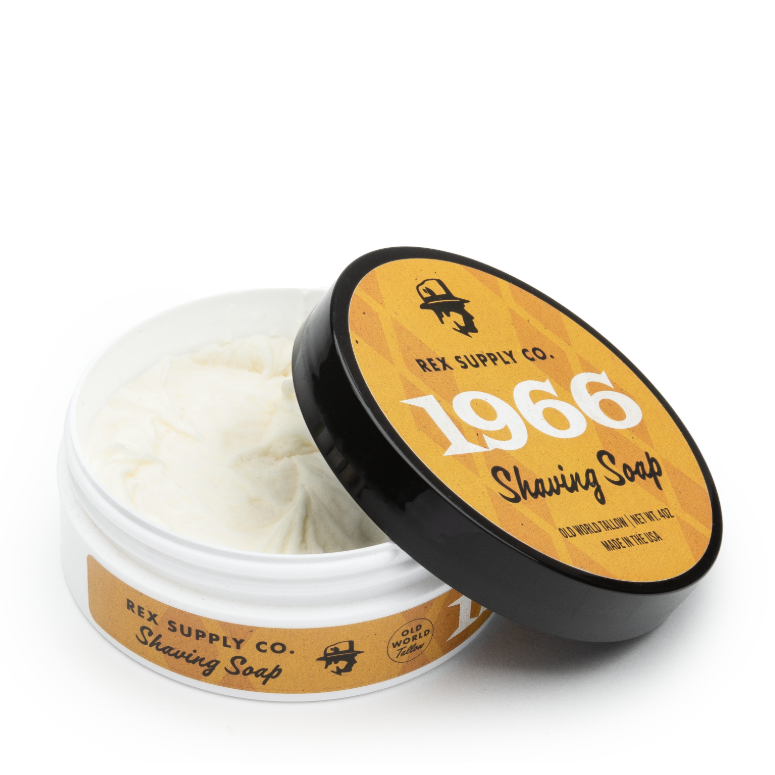 Rex Supply Co. 1966 Old World Tallow Shaving Soap 4 Oz by Pasteur Pharmacy