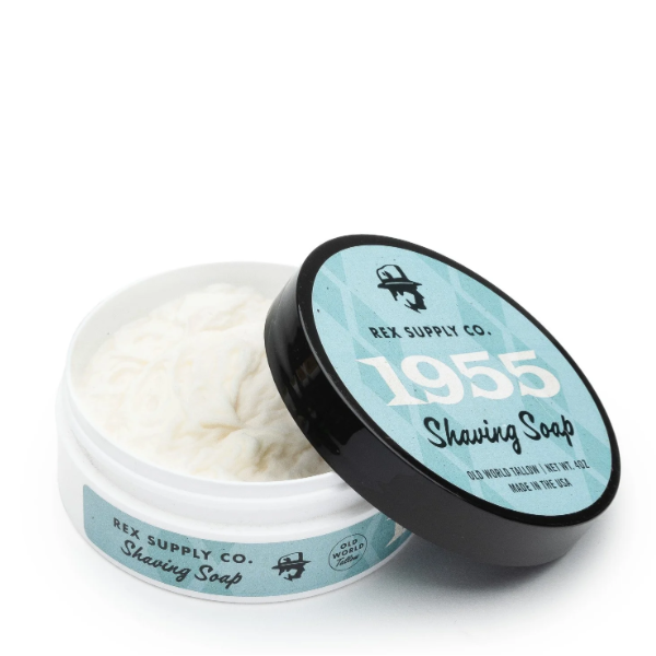 Rex Supply Co. 1955 Old World Tallow Shaving Soap 4 Oz by Pasteur Pharmacy