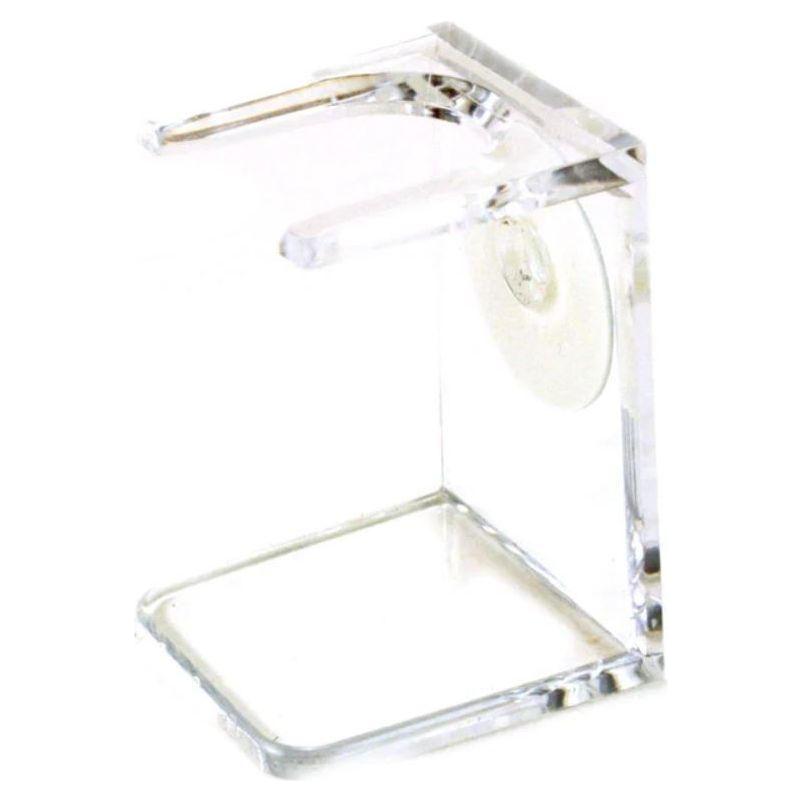 Simpsons Acrylic Shaving Brush Drip / Drying Stand - Clear 