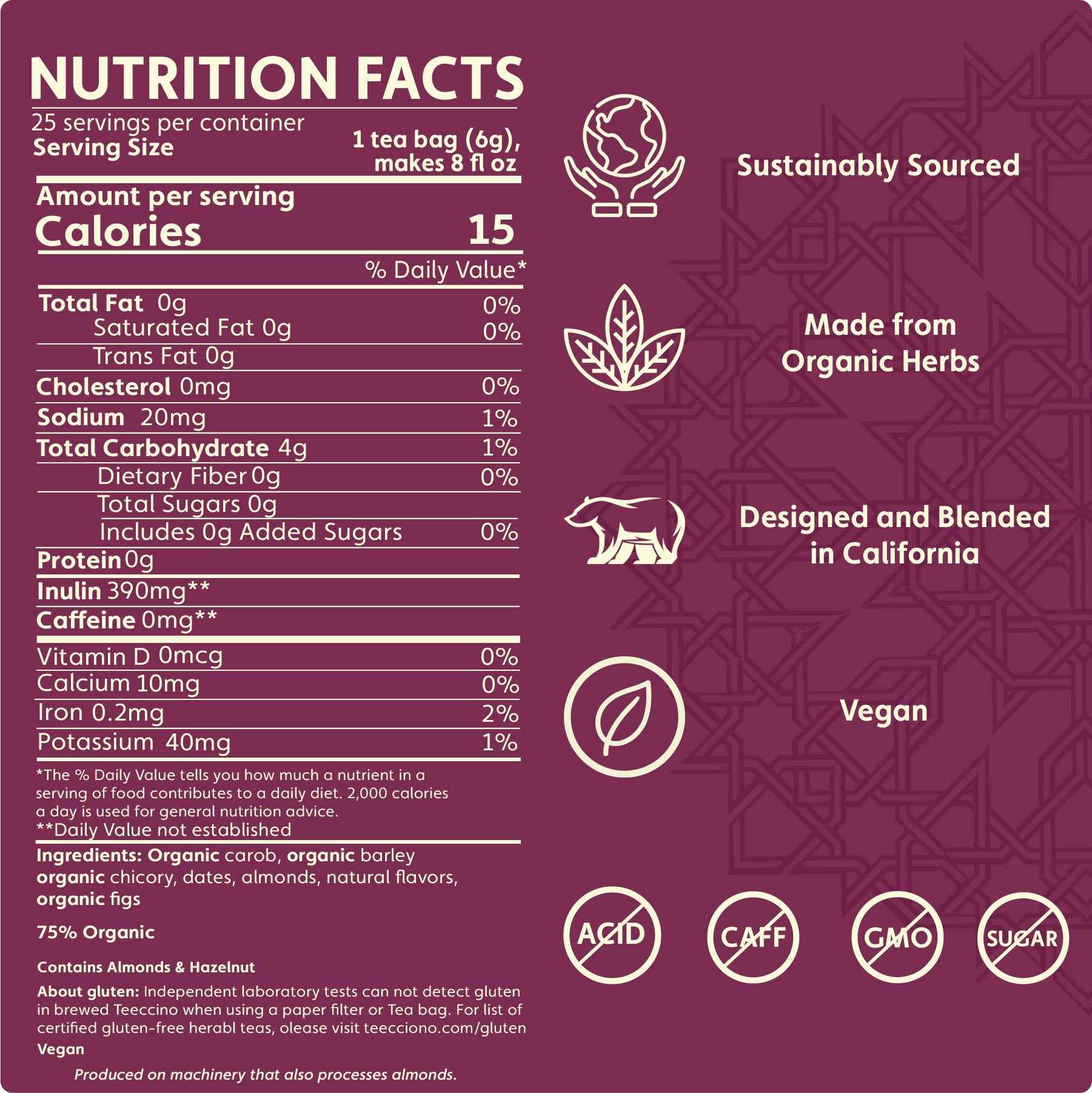 Caramel Nut Roasted Herbal Tea