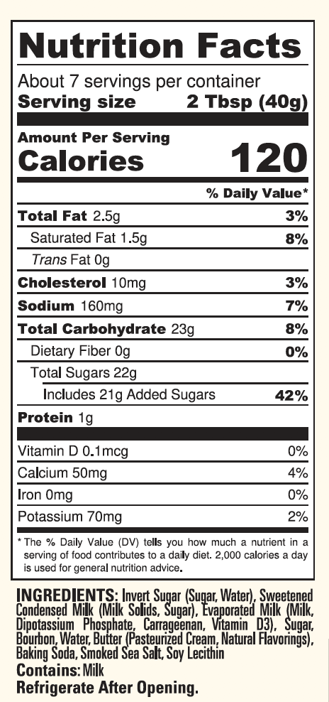 Caramel Sauce – Bourbon Smoked Sea Salt &amp; Bourbon