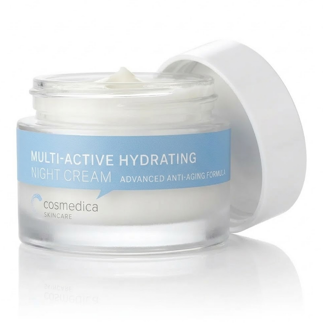 Cosmedica Skincare Multi-Active Hydrating Night Cream – Anti Aging Face &amp; Neck Moisturizer with Hyaluronic Acid, Shea Butter, Glycolic Acid &amp; Vitamin E – Overnight Wrinkle Repair Cream for Dry &amp; Sensitive Skin, 2 oz by Cosmedica Skincare