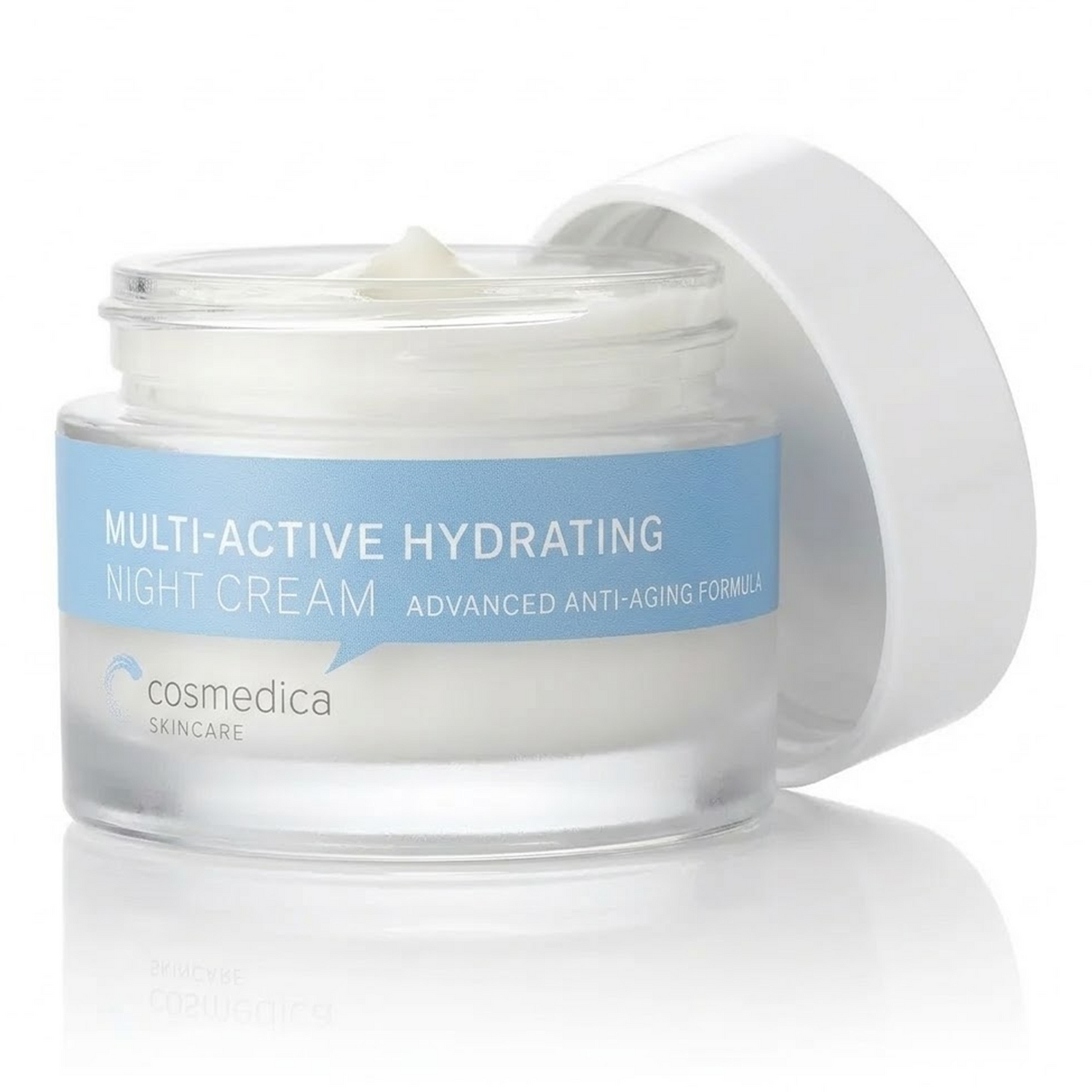 Cosmedica Skincare Multi-Active Hydrating Night Cream – Anti Aging Face &amp; Neck Moisturizer with Hyaluronic Acid, Shea Butter, Glycolic Acid &amp; Vitamin E – Overnight Wrinkle Repair Cream for Dry &amp; Sensitive Skin, 2 oz by Cosmedica Skincare