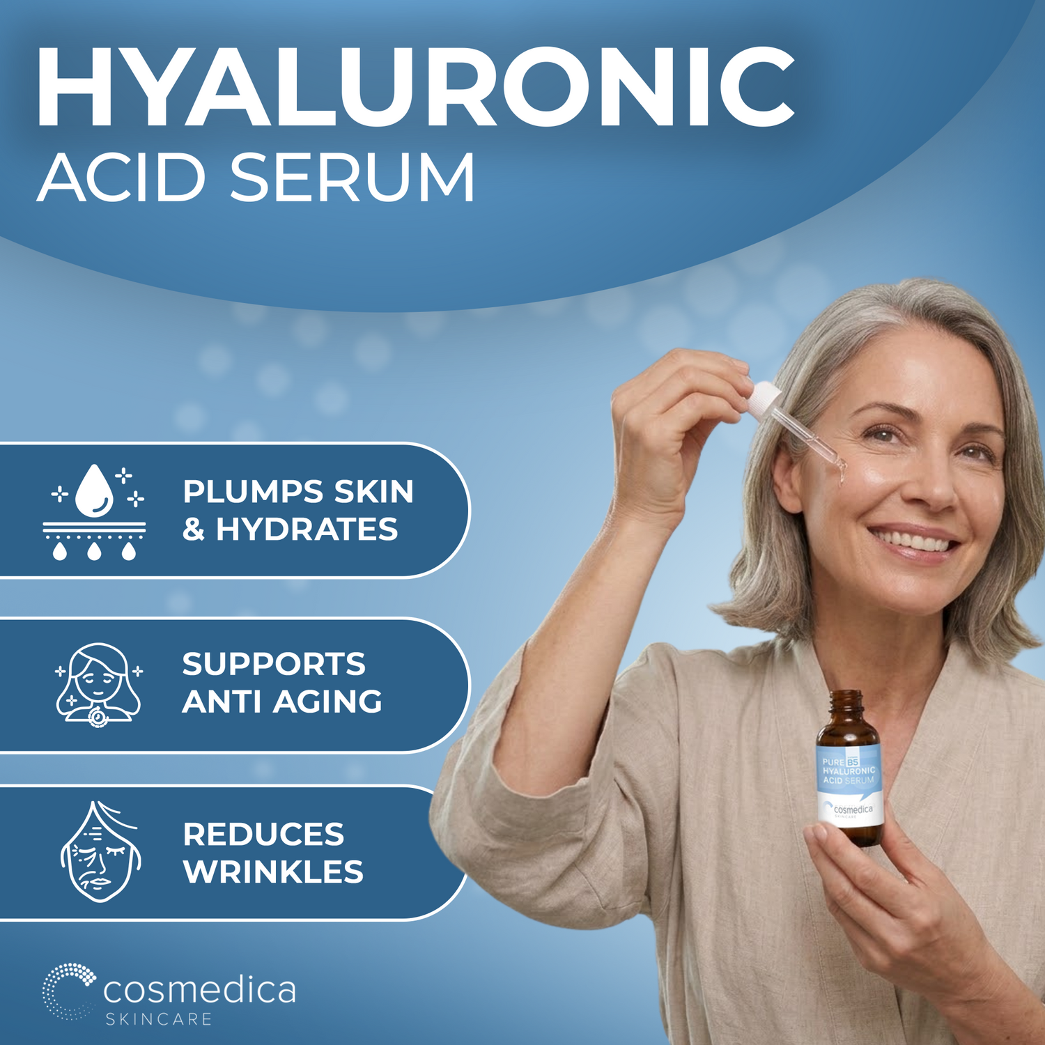 Hyaluronic Acid +Vitamin B5 Serum by Cosmedica Skincare
