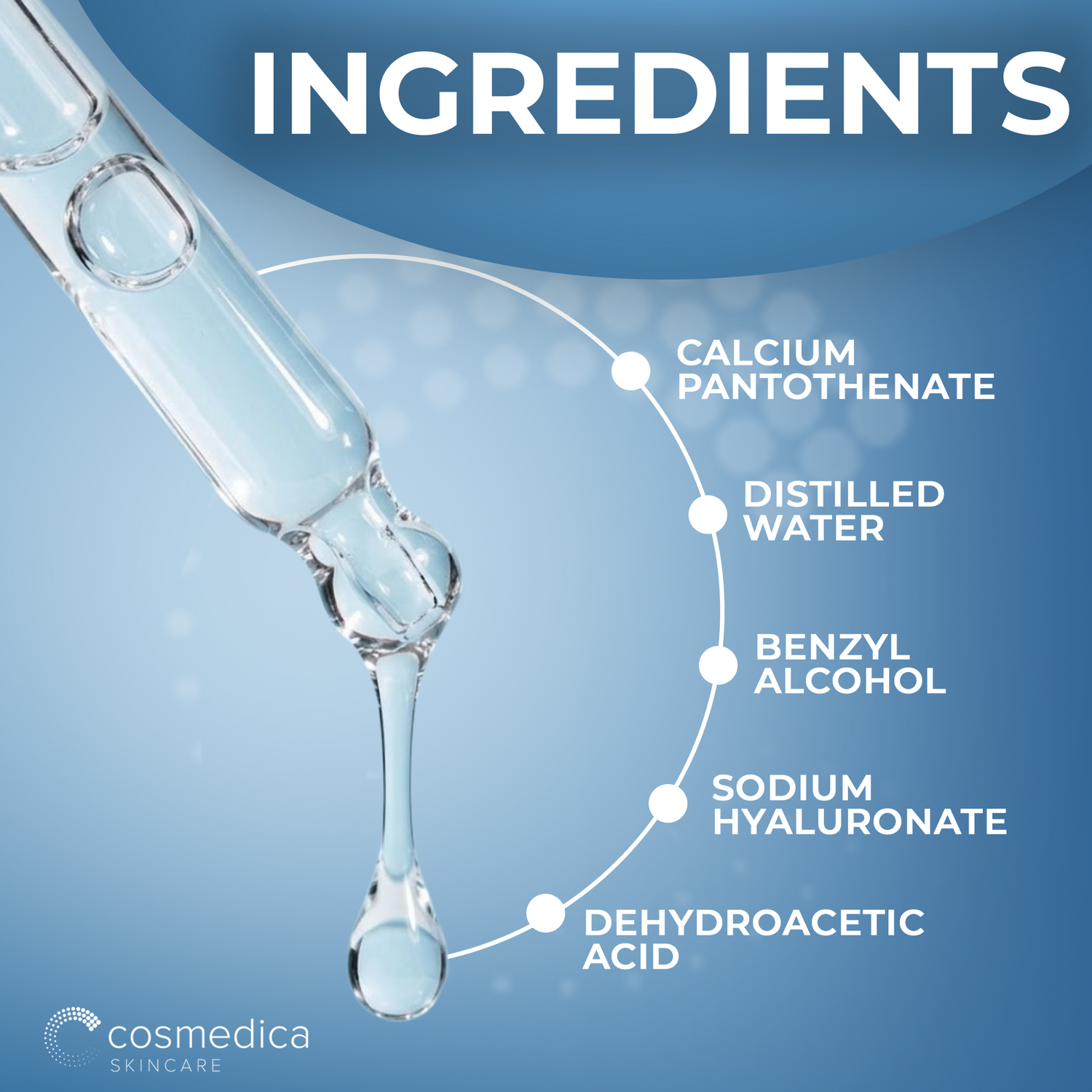Hyaluronic Acid +Vitamin B5 Serum by Cosmedica Skincare