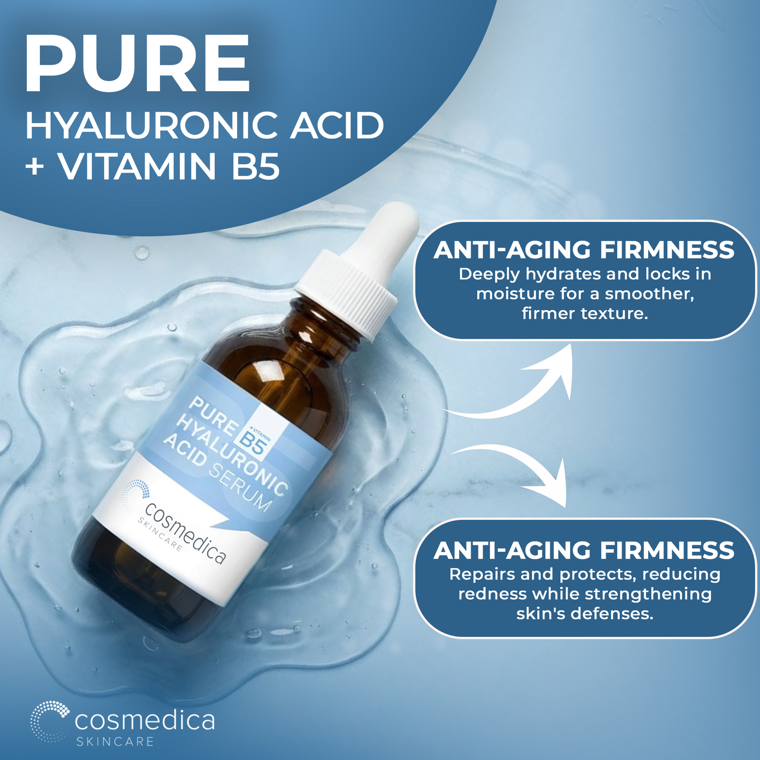 Hyaluronic Acid +Vitamin B5 Serum by Cosmedica Skincare