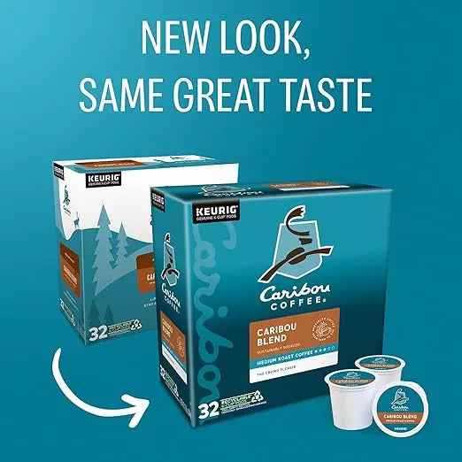 Caribou Coffee Caribou Blend K-Cup Pods – Medium Roast, 32 Count