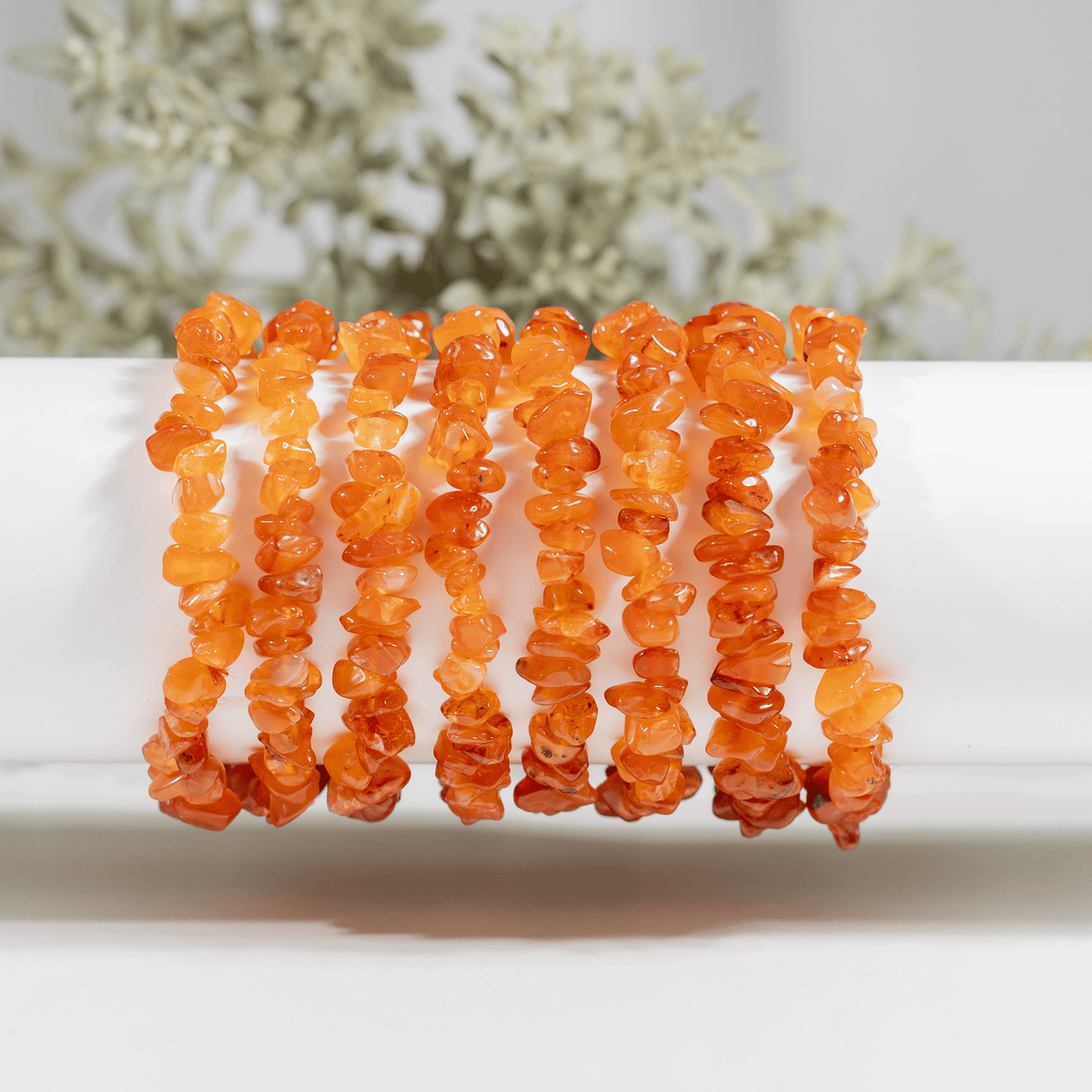 Carnelian Chip Bracelet (Abundance and Relationships)  DestGlow