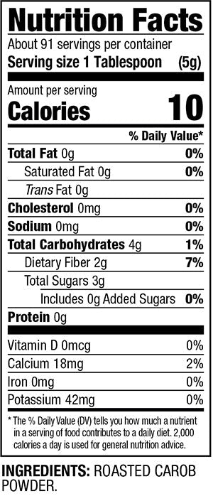 Carob Powder, Medium Roast by Country Life Natural Foods