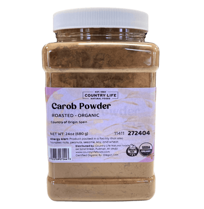 Carob Powder, Roasted, Organic by Country Life Natural Foods