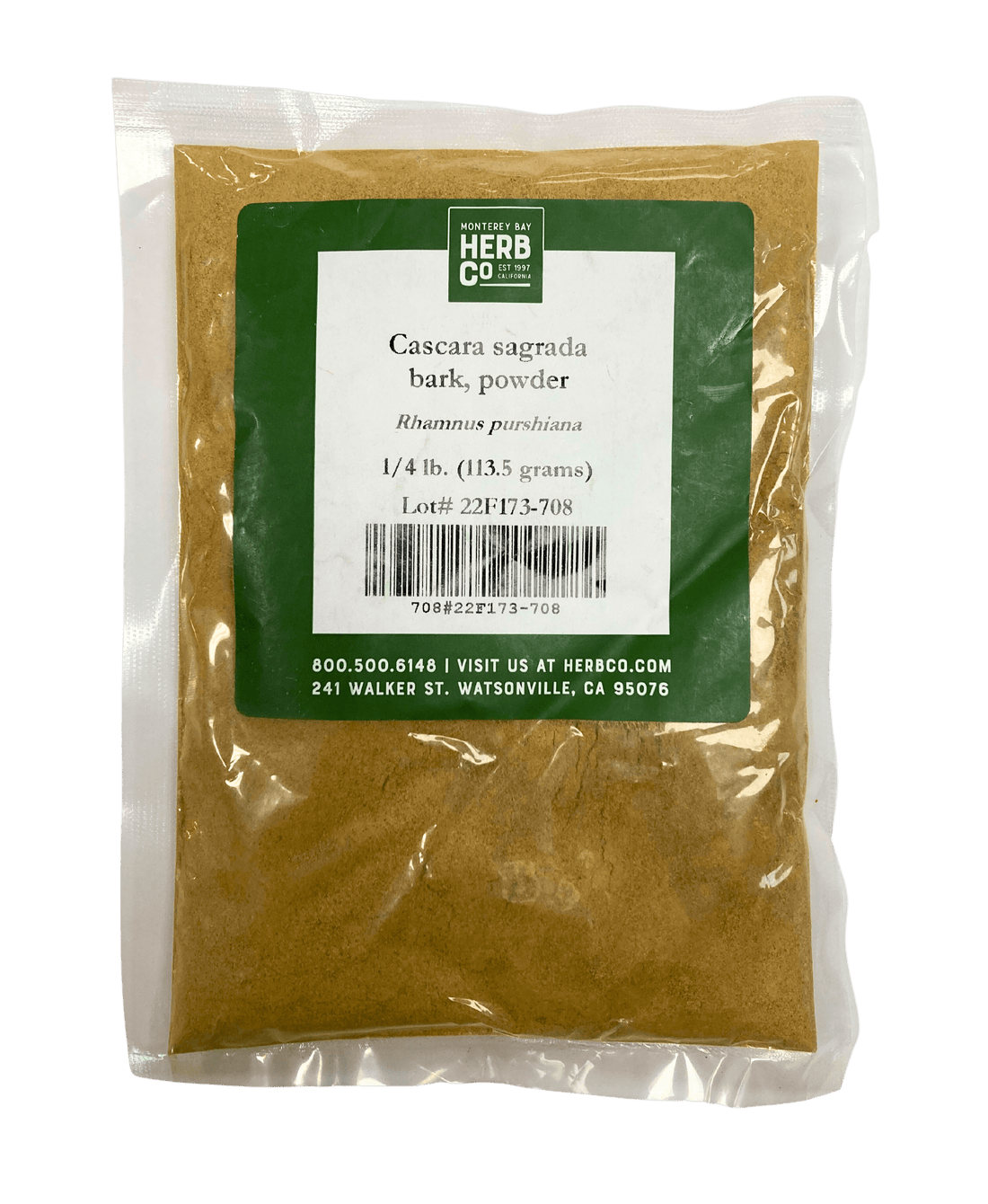 Cascara Sagrada Bark Powder by Country Life Natural Foods