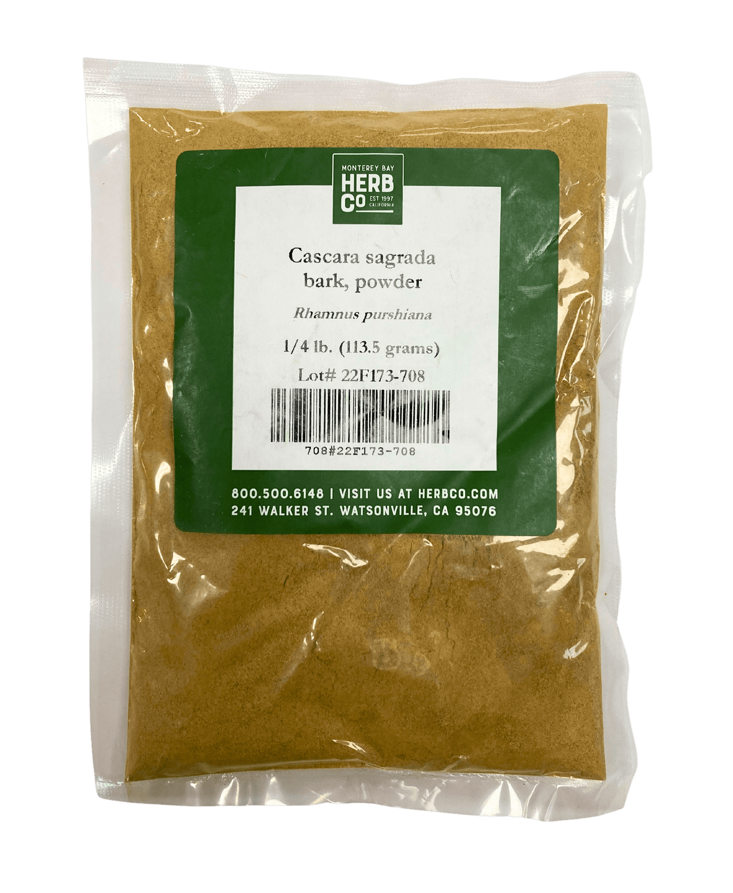 Cascara Sagrada Bark Powder by Country Life Natural Foods