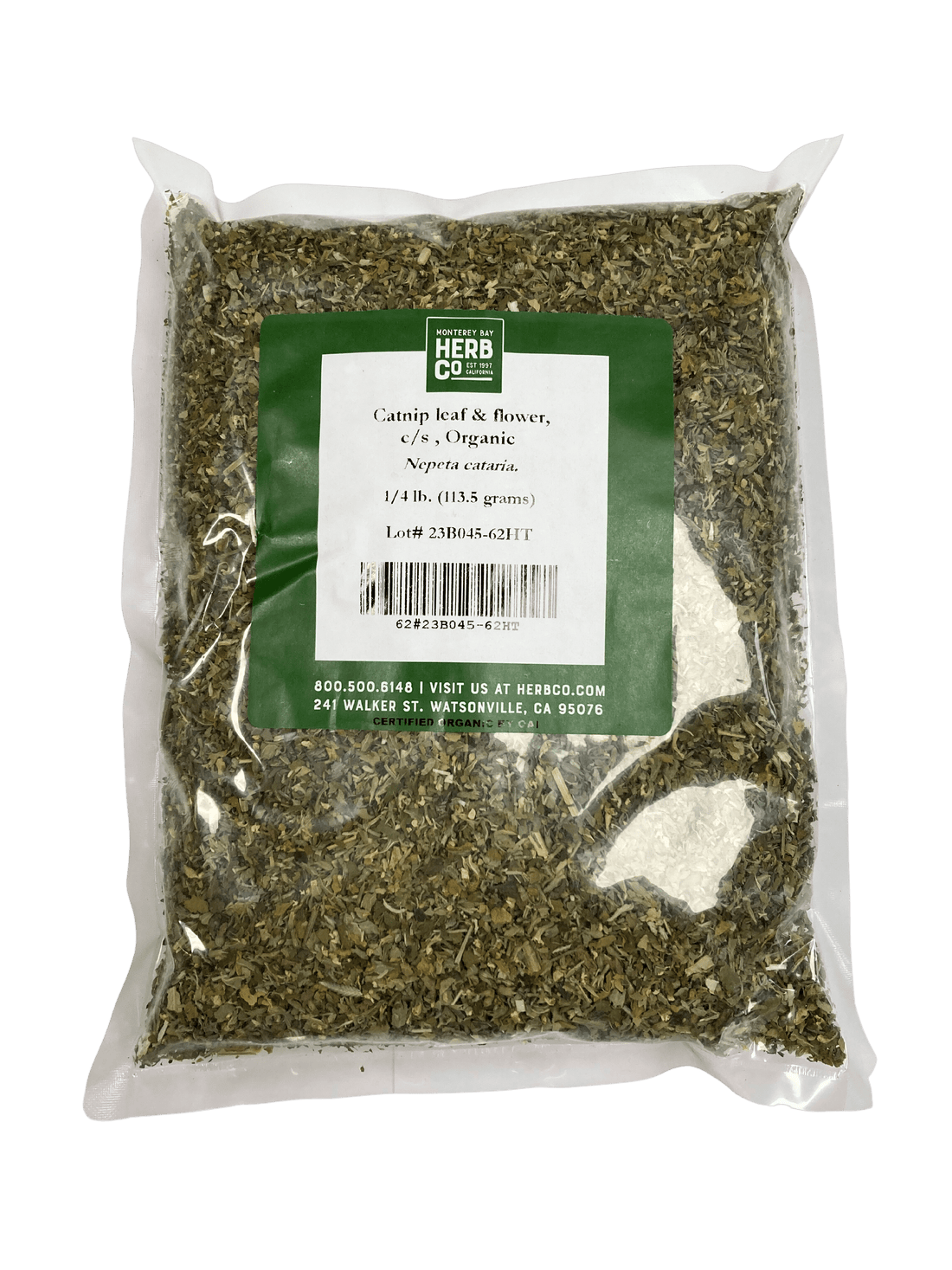 Catnip Leaf and Flower, Organic, Cut, Sifted by Country Life Natural Foods