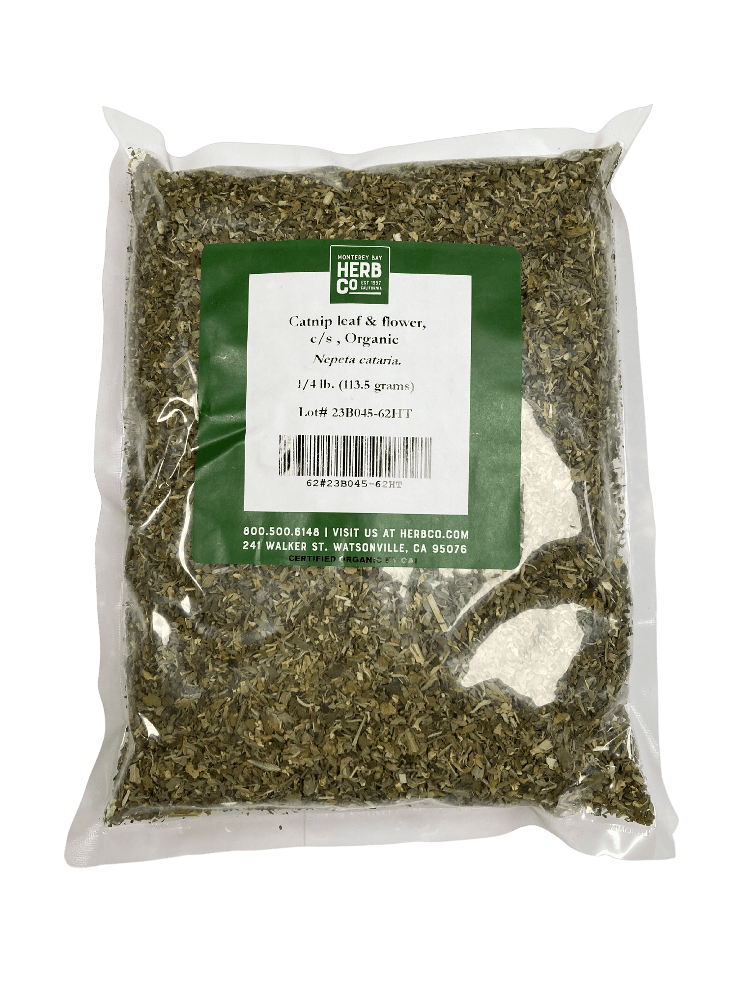 Catnip Leaf and Flower, Organic, Cut, Sifted by Country Life Natural Foods