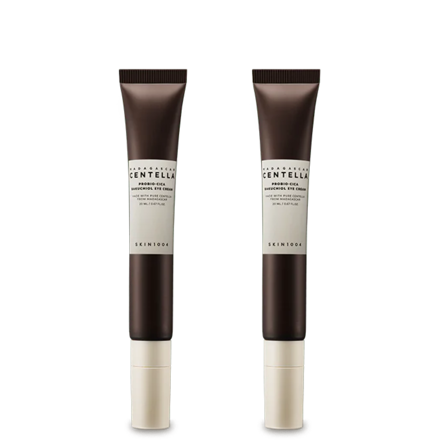 SKIN1004 Probio-Cica Bakuchiol Eye Cream Twin Pack – Anti-Aging &amp; Firming for Delicate Eye Area (20ml x 2)