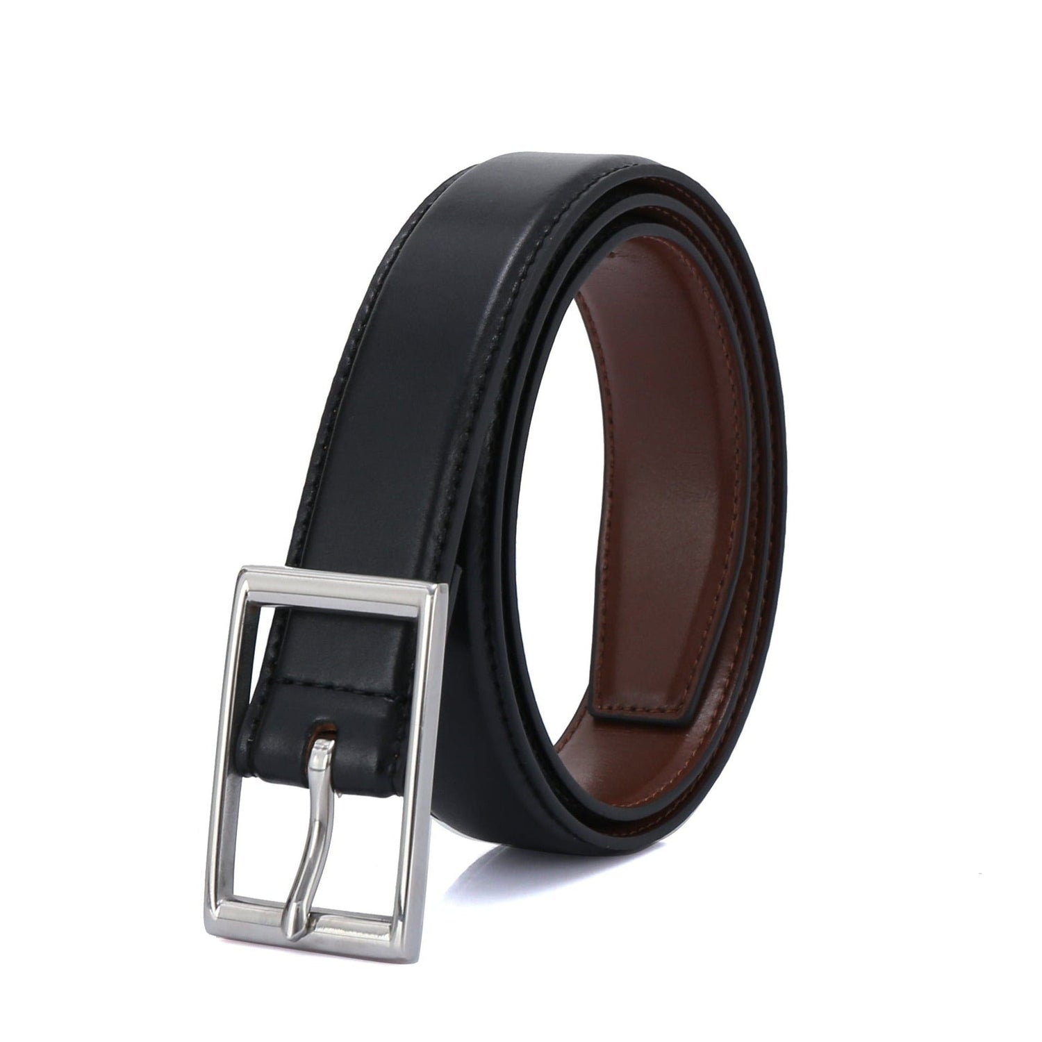 Slim Center Bar Formal Vegan Belt - Dress Belt by Doshi FCSA