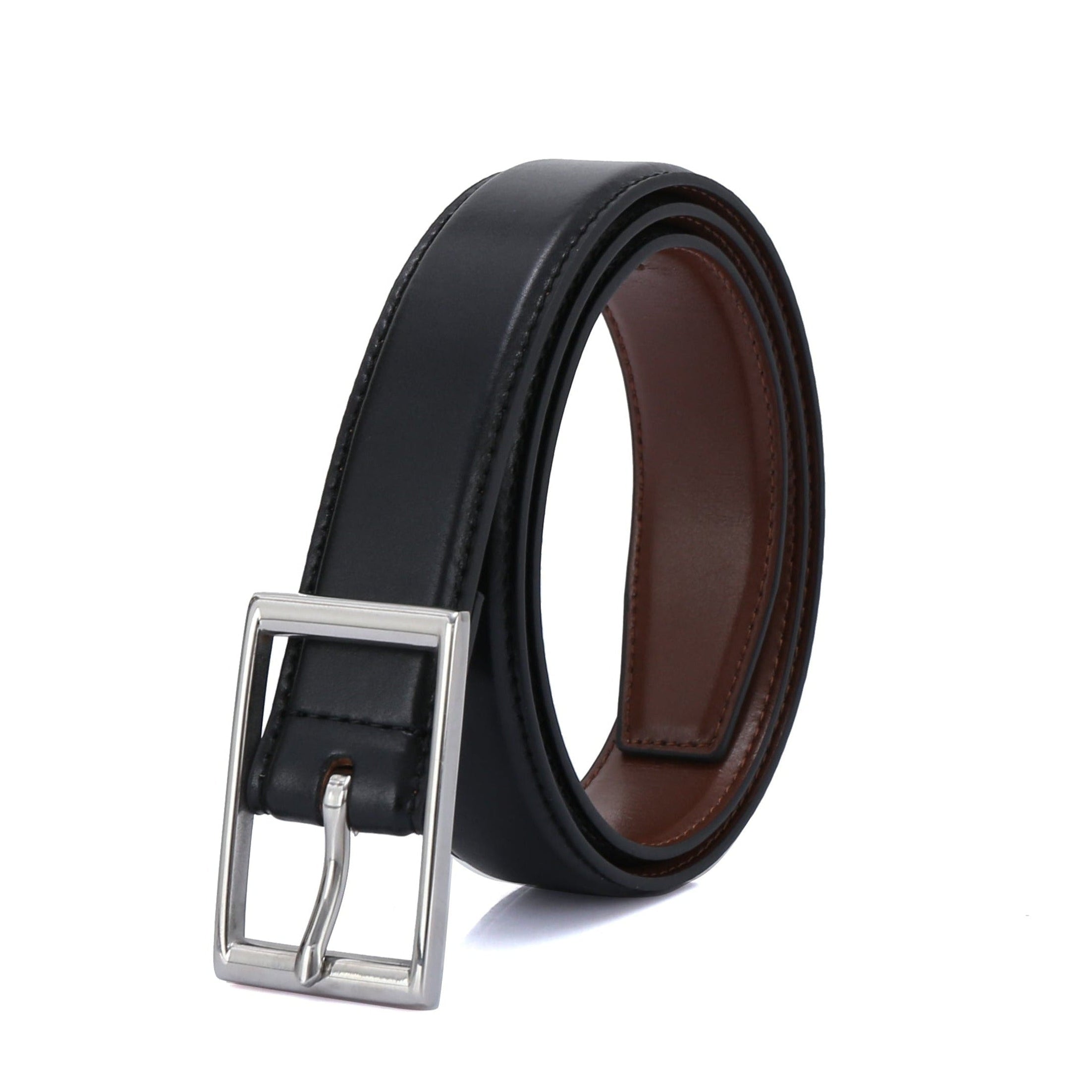 Slim Center Bar Formal Vegan Belt - Dress Belt by Doshi FCSA