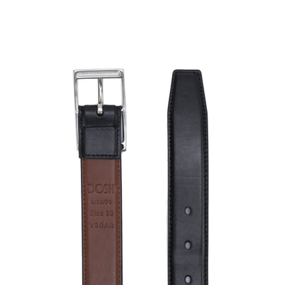 Slim Center Bar Formal Vegan Belt - Dress Belt by Doshi FCSA