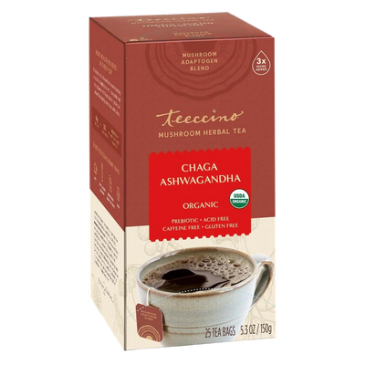 Chaga Ashwagandha Butterscotch Cream Mushroom Herbal Tea