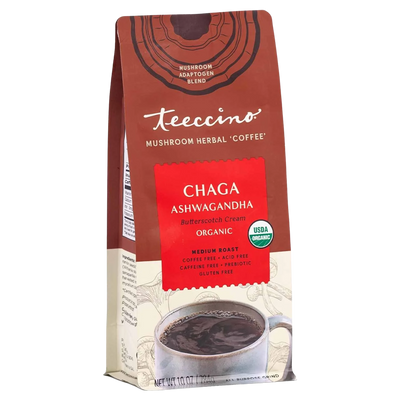 Chaga Ashwagandha Butterscotch Cream Mushroom Herbal Coffee 