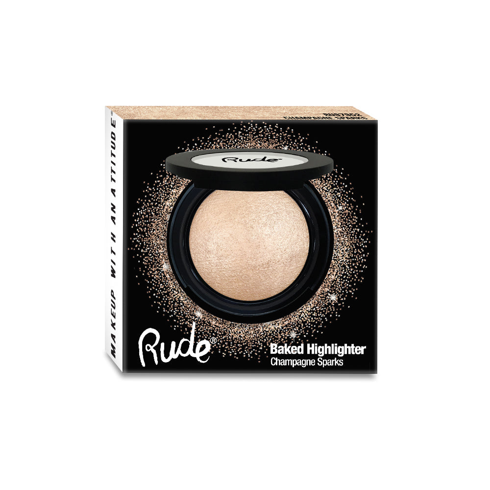RUDE Baked Highlighter - Champagne Sparks 