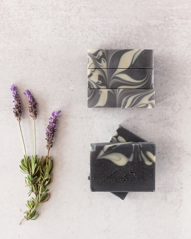 Lavender Charcoal Soap by Fig &amp; Grove
