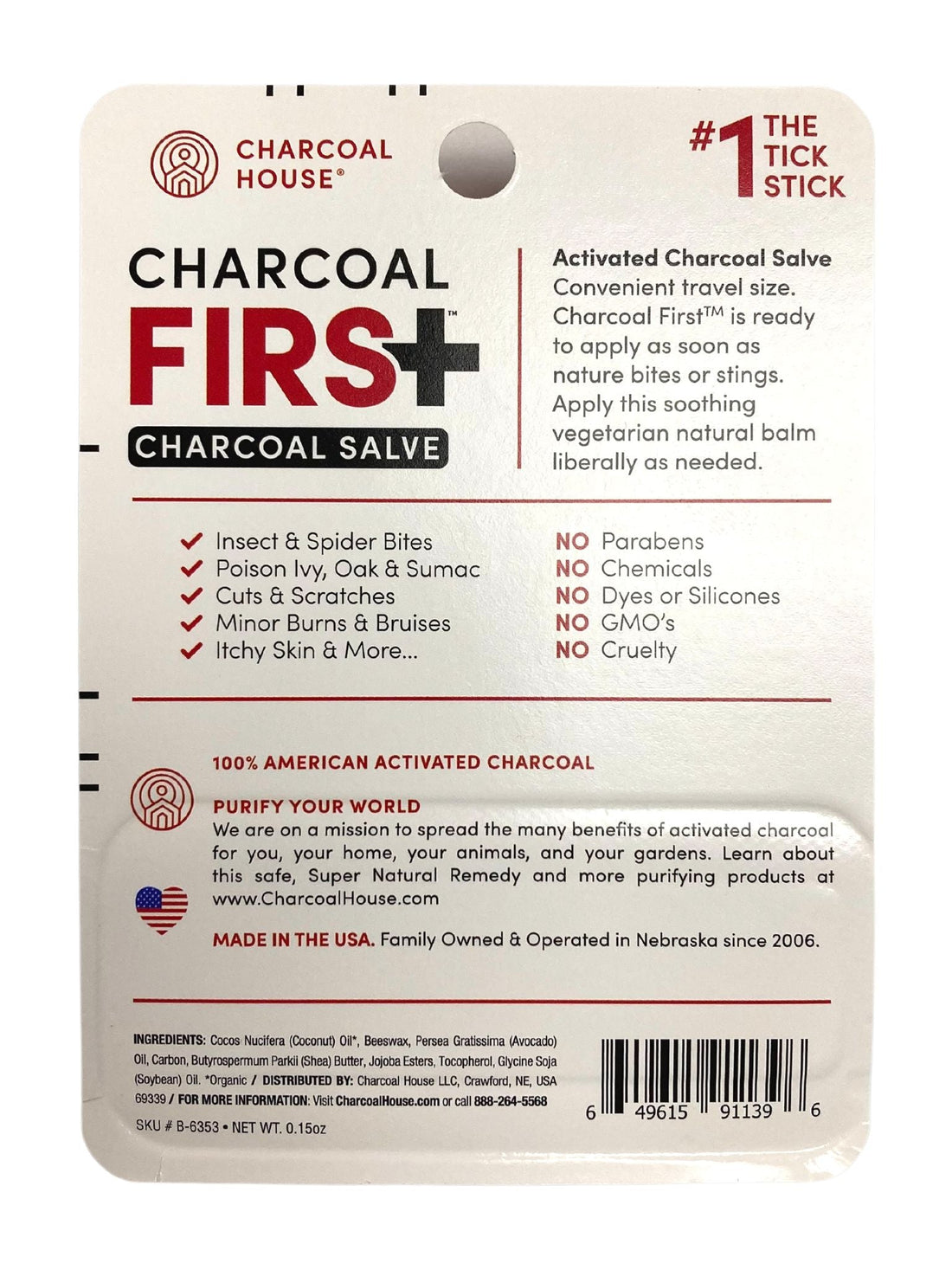 Salve Stick, Charcoal 