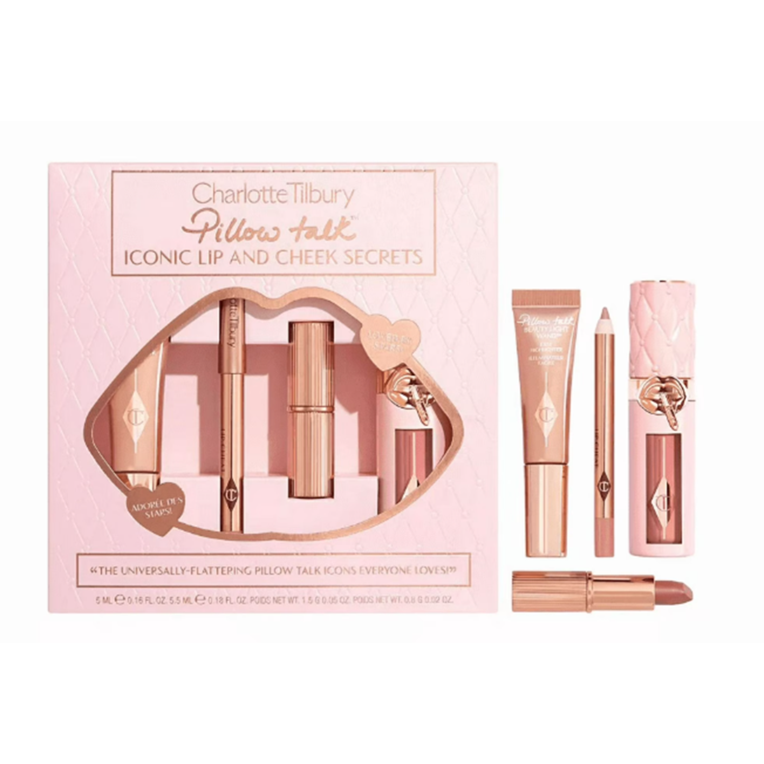 Charlotte Tilbury Pillow Talk Iconic Lip and Cheek Secrets - Pillow Talk by Nava Beauty