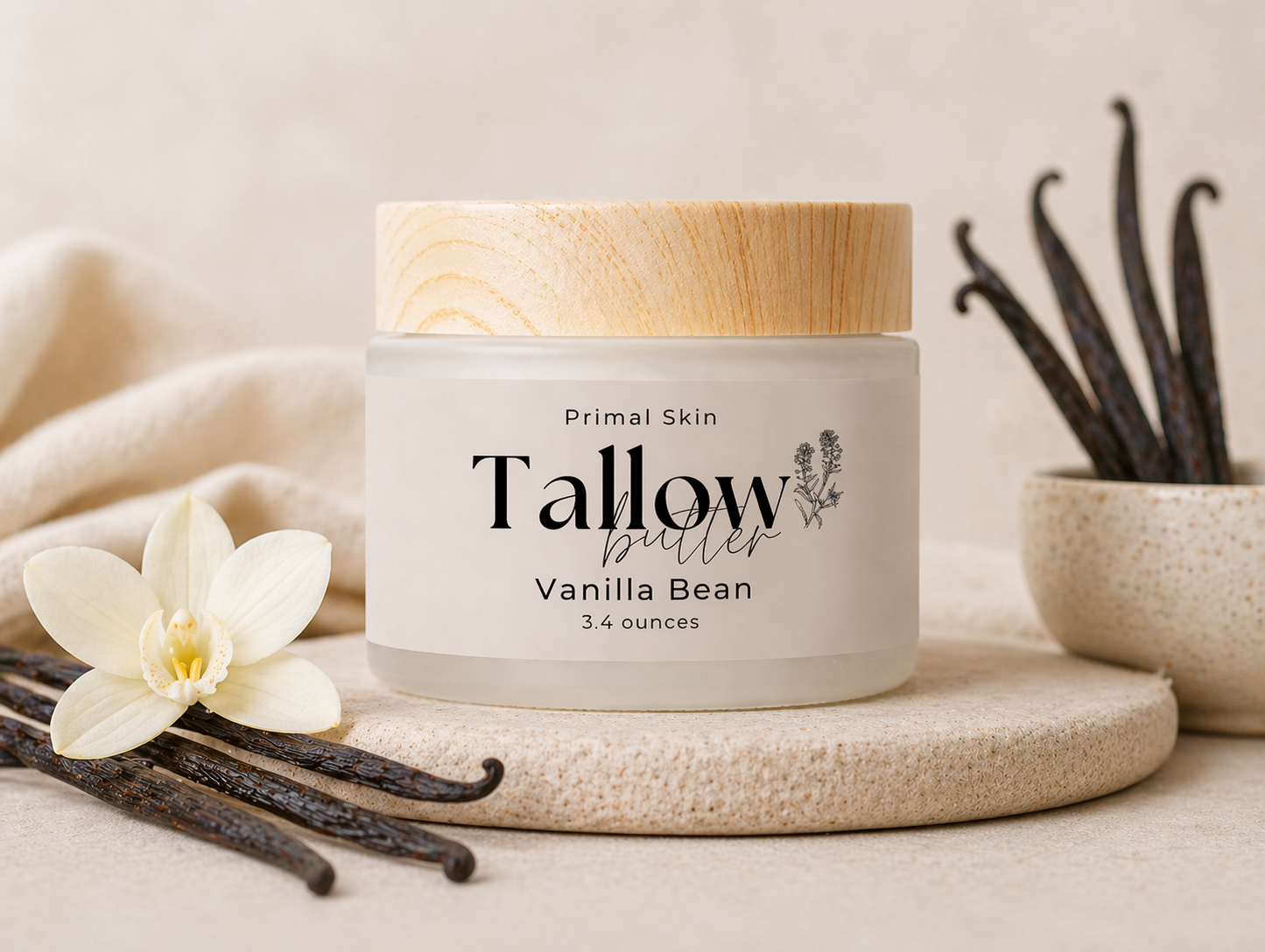 Vanilla Tallow Balm by Primal Skin Tallow