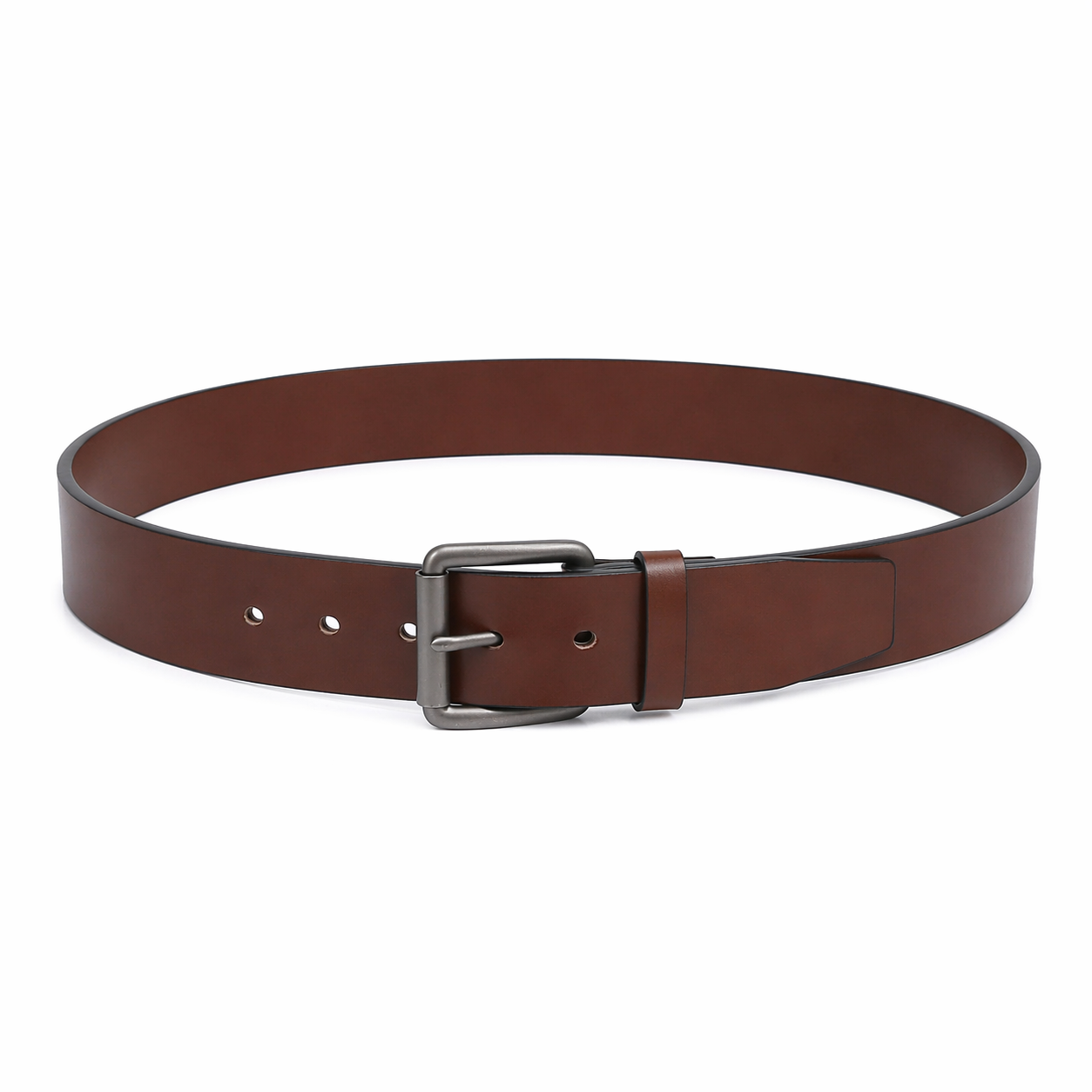 Casual belt w/ Roller buckle in Gunmetal (30-36) by Doshi FCSA