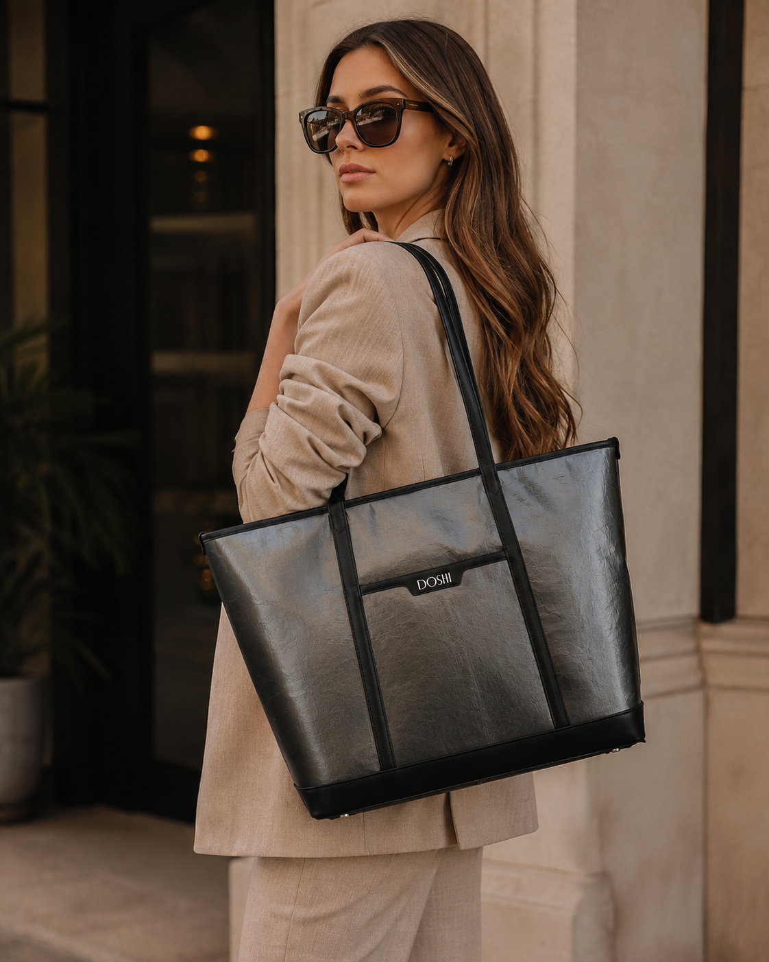 The standard: large kraft paper vegan tote  DestGlow