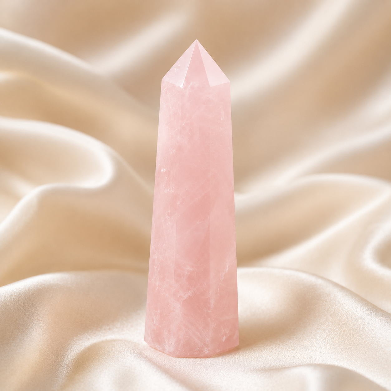 Rose Quartz Tower Point (Self-Love and Friendship)  DestGlow