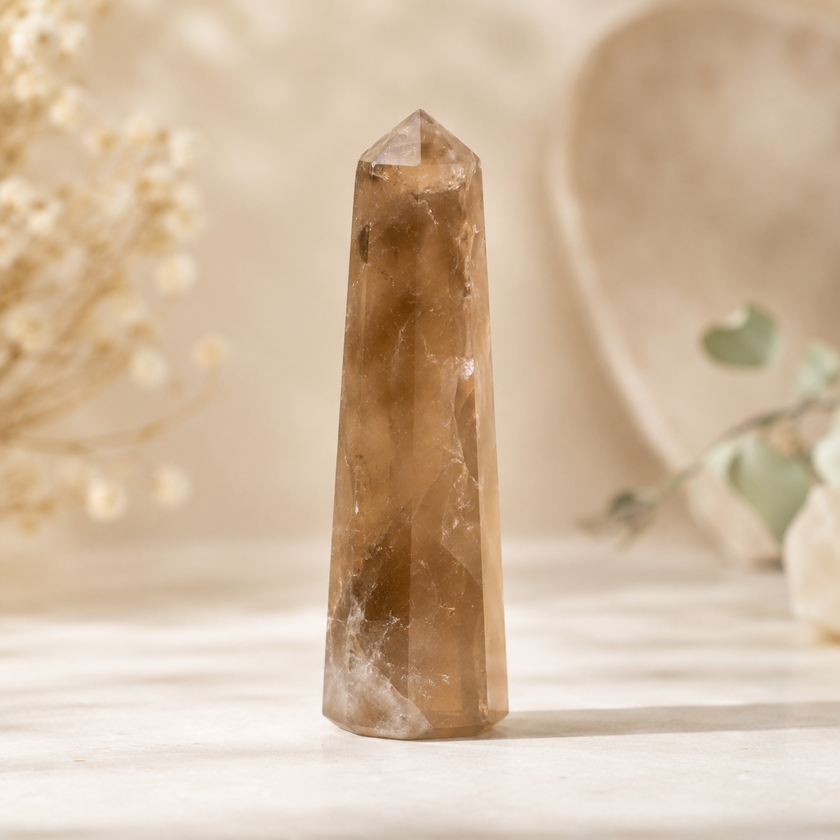 Smokey Quartz Tower Point (Emotional Calmness and Depression)