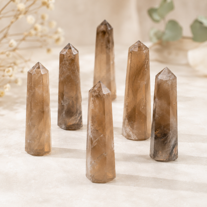 Smokey Quartz Tower Point (Emotional Calmness and Depression)