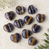 Multi Fluorite Heart Crystal, Puffy Mini 1 Inch Pocket Crystal Heart  DestGlow