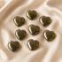 Pyrite Heart Crystal, Puffy Mini 1 Inch Pocket Crystal Heart  DestGlow