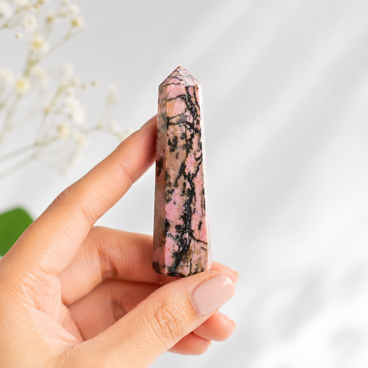 Rhodonite Tower Point (Codependency and Self-Destruction)