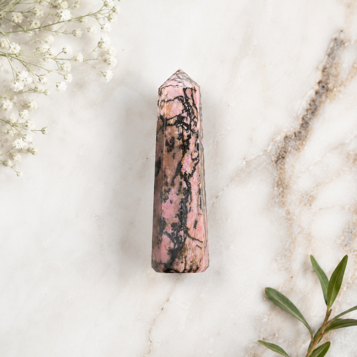 Rhodonite Tower Point (Codependency and Self-Destruction)